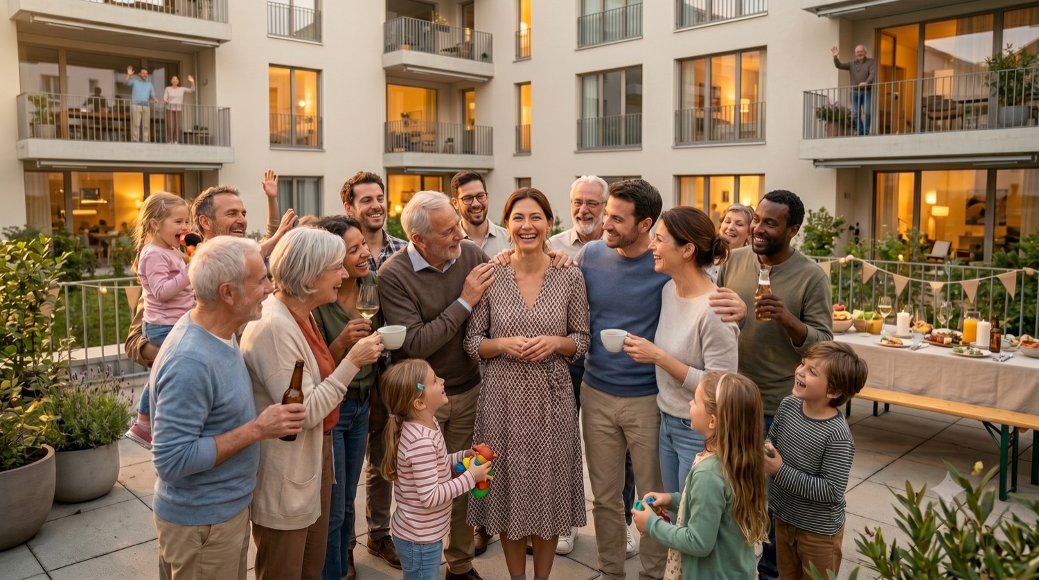 Eine Person geniesst die Freizeit in der Nachbarschaft, statt die STWEG zu organisieren.